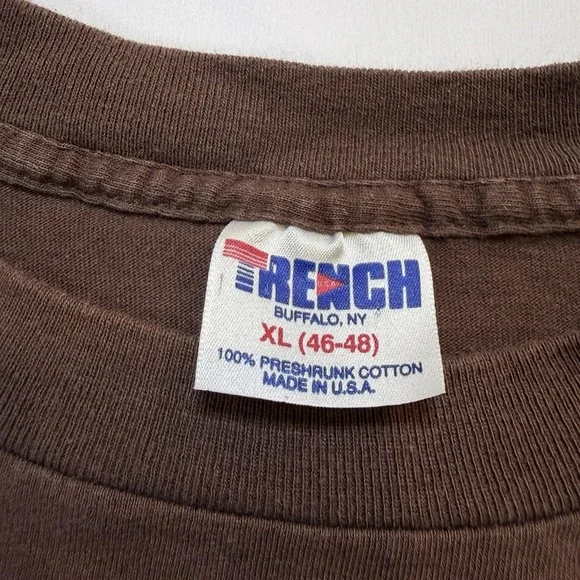 Cleveland Browns Trench T-Shirt Mens XL NFL Football Graphic Tee VINTAGE 1990's - Picture 4 of 14